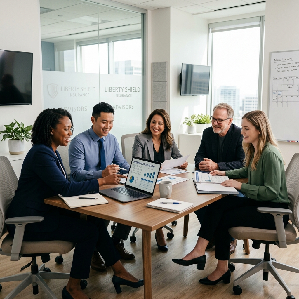 Licensed insurance advisors working together